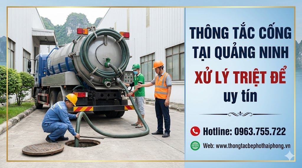 Thông Tắc Cống Tại Quảng Ninh Uy Tín, Xử Lý Triệt Để – Giải Pháp Hiệu Quả Cho Mọi Công Trình