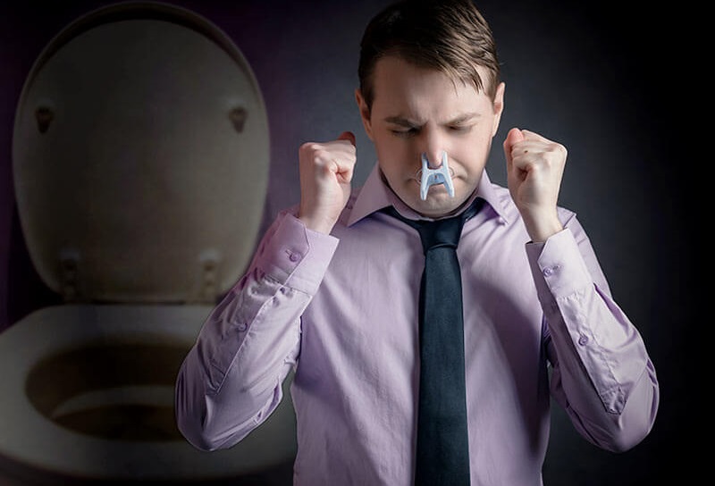 Hố ga trong nhà vệ sinh bốc mùi