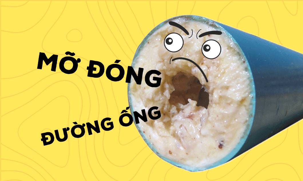 Dầu mỡ cũng là nguyên nhân gây ra tắc nghẽn nghiêm trọng