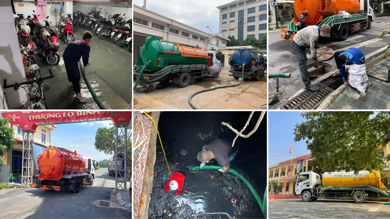 Công nghệ hút bể phốt hiện đại, không gây mùi hôi khó chịu