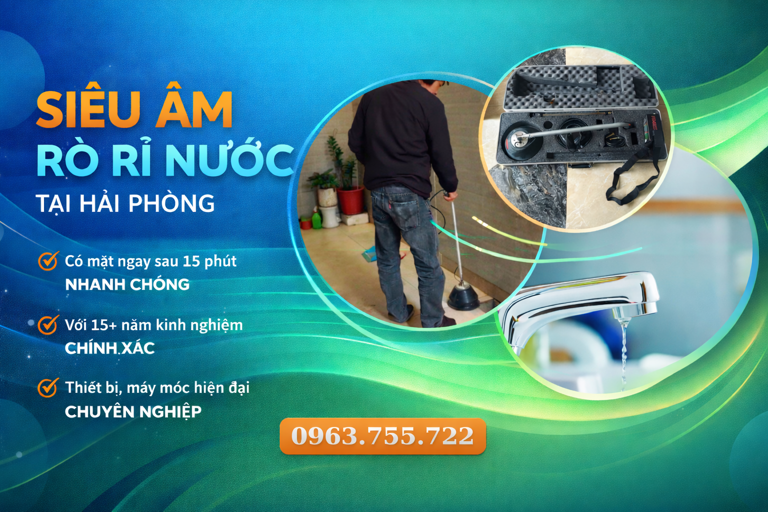 Bảng giá dịch vụ dò nước âm tường và máy siêu âm nước tại Hải Phòng 2026