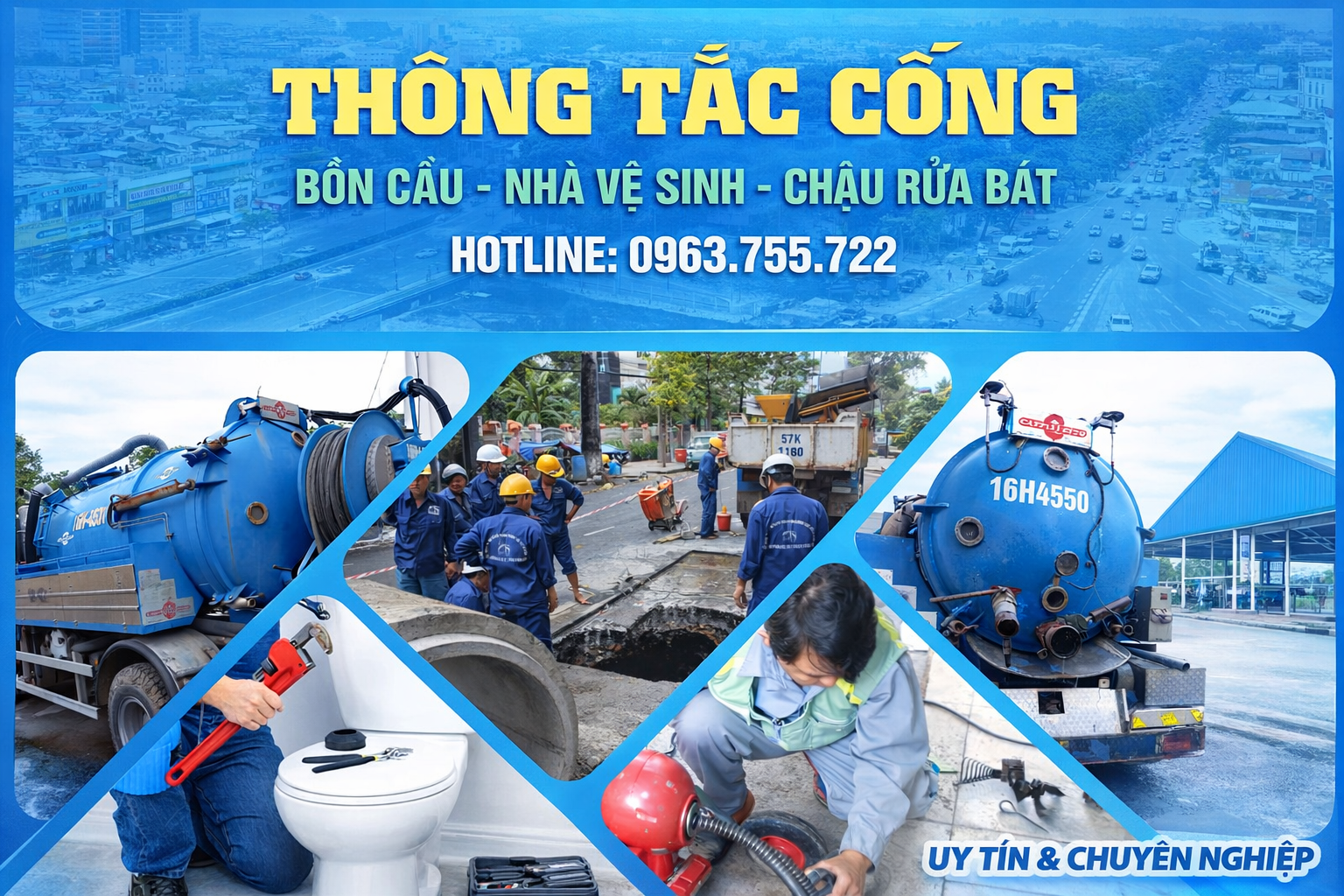 Thông tắc cống, hút bể phốt Hải Phòng 2026 | Giá rẻ, chuyên nghiệp, tận tâm