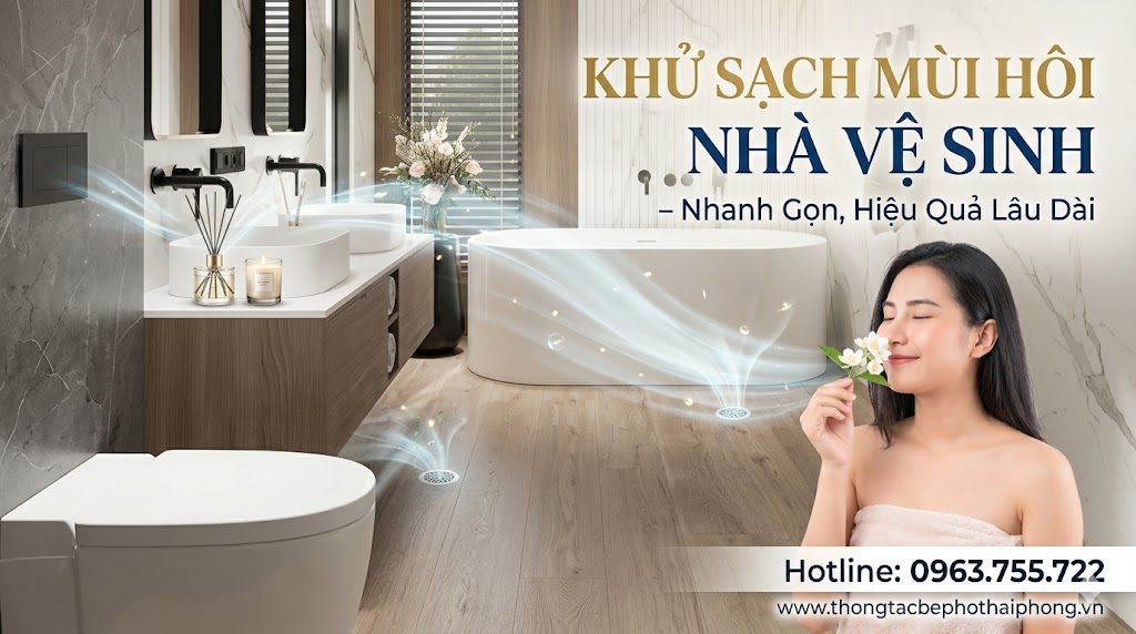Khử Sạch Mùi Hôi Nhà Vệ Sinh – Nhanh Gọn, Hiệu Quả Lâu Dài - Hotline: 0963.755.722