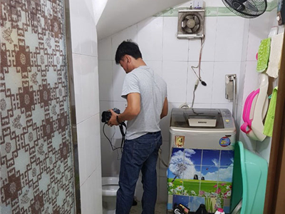 Siêu âm đường ống nước Hải Phòng - Có mặt sau 15 phút