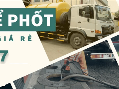 Dịch vụ hút bể phốt ưu việt nhất tại Hải Phòng | Hút bể phốt HP