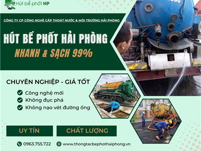 Dịch vụ thông tắc bể phốt tại Hải Phòng nhanh - sạch | Báo giá tốt