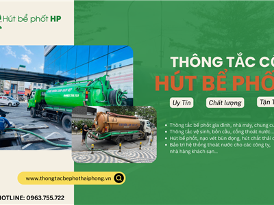 Dịch vụ Thông tắc cống Hải Phòng giá rẻ | Hotline: 0963.755.722