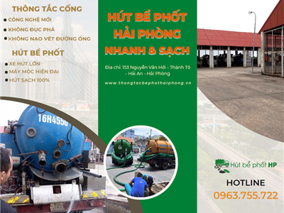 Dịch Vụ Hút Bể Phốt Hải Phòng Chuyên Nghiệp – Nhanh Chóng, Sạch Sẽ, Giá Minh Bạch