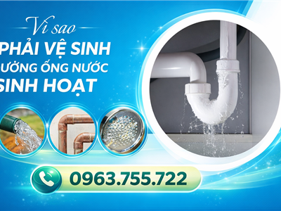 Dịch vụ sục rửa vệ sinh đường ống nước sinh hoạt tại Hưng Yên 