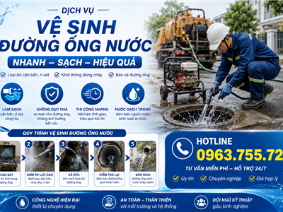Vệ Sinh Đường Ống Nước Tại Nhà: Giải Pháp Sạch Sâu, Nhanh Chóng & An Toàn