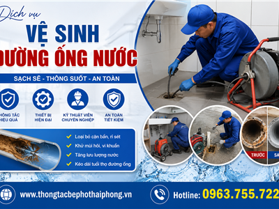 Dịch Vụ Vệ Sinh Đường Ống Nước Tại Hải Phòng - Sạch Sâu, An Toàn, Giá Rẻ